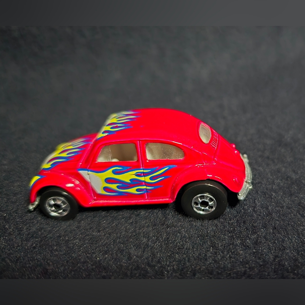 Hot Wheels Volkswagen VW Red Toy Car with Flame Design